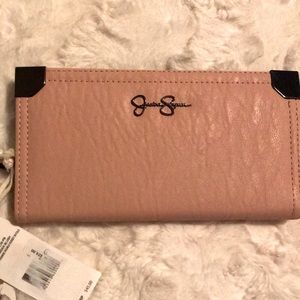 NWT JESSICA SIMPSON FRANKIE WALLET POWDER BLUSH